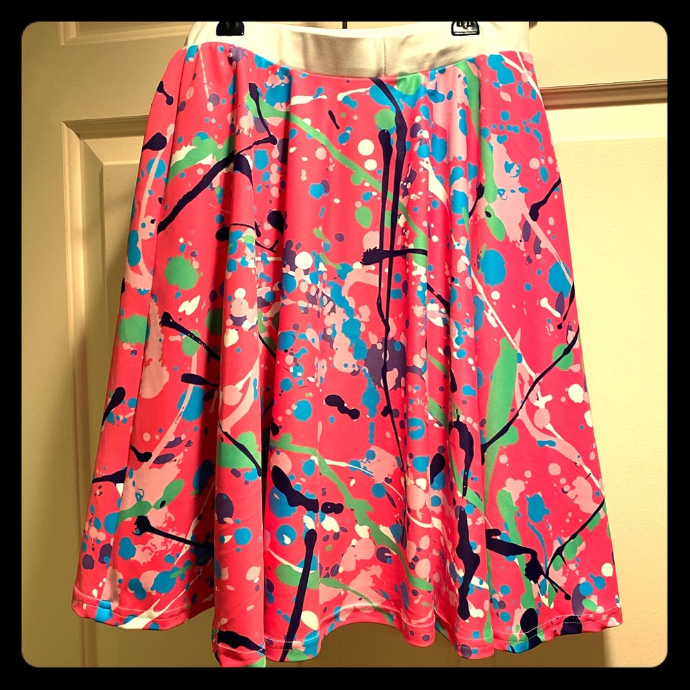 Pretty Little Monograms Art Party Skirt M